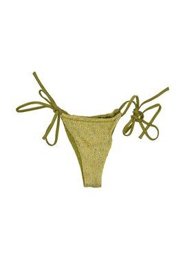 Asta Resort Lio Bikini Bottom in Chartreuse Sequin